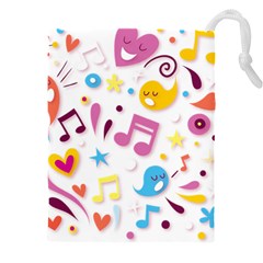 Love Cute Cartoon Seamless Shading Drawstring Pouch (4xl)