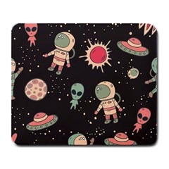 Space Pattern Cartoon Large Mousepad by Jancukart