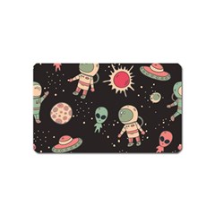 Space Pattern Cartoon Magnet (name Card) by Jancukart