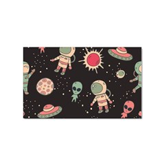 Space Pattern Cartoon Sticker Rectangular (10 Pack) by Jancukart