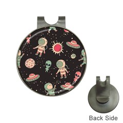 Space Pattern Cartoon Hat Clips With Golf Markers