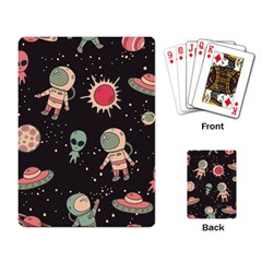 Space Pattern Cartoon Playing Cards Single Design (rectangle)