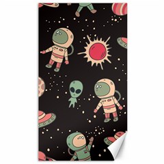 Space Pattern Cartoon Canvas 40  X 72  by Jancukart