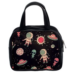 Space Pattern Cartoon Classic Handbag (two Sides)