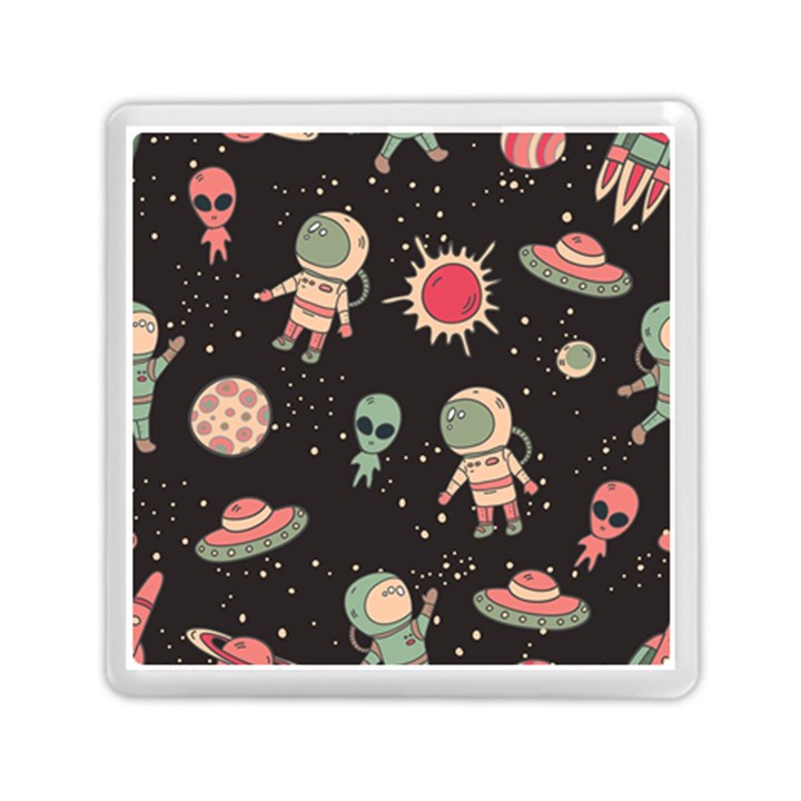 Space Pattern Cartoon Memory Card Reader (Square)