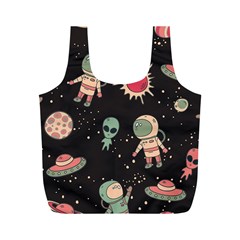 Space Pattern Cartoon Full Print Recycle Bag (m)