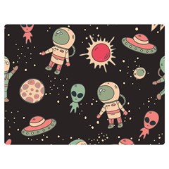 Space Pattern Cartoon Premium Plush Fleece Blanket (extra Small)