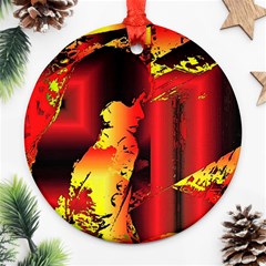 Red Light Ii Ornament (round) by MRNStudios