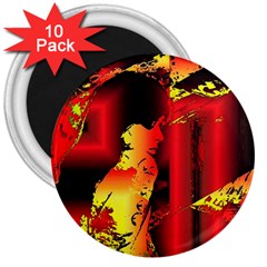 Red Light Ii 3  Magnets (10 Pack)  by MRNStudios