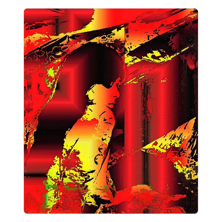 Red Light II One Side Premium Plush Fleece Blanket (Small)