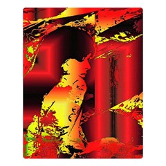 Red Light Ii One Side Premium Plush Fleece Blanket (large) by MRNStudios