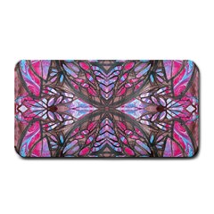 Charcoal Pink Repeats Iv Medium Bar Mat by kaleidomarblingart