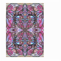 Charcoal Pink Repeats Iv Large Garden Flag (two Sides) by kaleidomarblingart