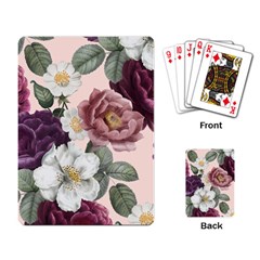 Roses Vintage Pattern Playing Cards Single Design (rectangle)