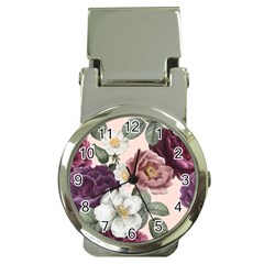 Roses Vintage Pattern Money Clip Watches by Valentinaart