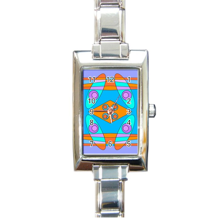 Bohemian Chintz Y Rectangle Italian Charm Watch