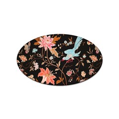 Vintage Floral Pattern Sticker Oval (10 Pack) by Valentinaart