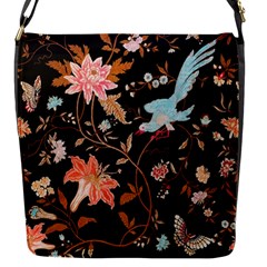 Vintage Floral Pattern Flap Closure Messenger Bag (s)