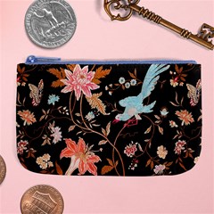 Vintage Floral Pattern Large Coin Purse by Valentinaart