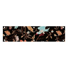 Vintage Floral Pattern Banner And Sign 4  X 1 