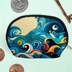 Waves Ocean Sea Abstract Whimsical (2) Accessory Pouch (Medium)