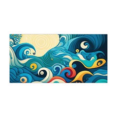 Waves Ocean Sea Abstract Whimsical (2) Yoga Headband by Jancukart