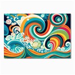 Wave Waves Ocean Sea Abstract Whimsical Postcards 5  x 7  (Pkg of 10) Front