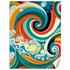 Wave Waves Ocean Sea Abstract Whimsical Canvas 36  X 48  by Jancukart