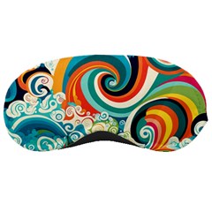 Wave Waves Ocean Sea Abstract Whimsical Sleeping Mask