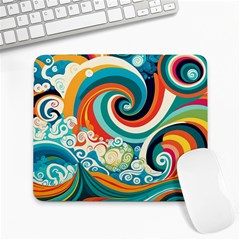 Wave Waves Ocean Sea Abstract Whimsical Large Mousepad