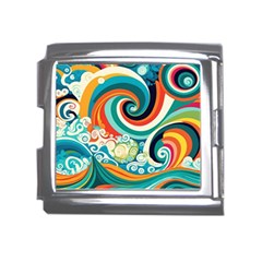 Wave Waves Ocean Sea Abstract Whimsical Mega Link Italian Charm (18mm)