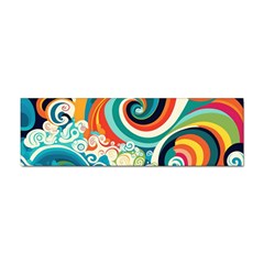 Wave Waves Ocean Sea Abstract Whimsical Sticker (bumper)