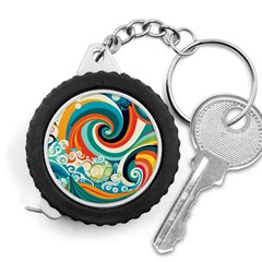 Wave Waves Ocean Sea Abstract Whimsical Measuring Tape