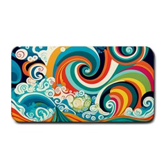 Wave Waves Ocean Sea Abstract Whimsical Medium Bar Mat by Jancukart