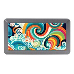 Wave Waves Ocean Sea Abstract Whimsical Memory Card Reader (mini)