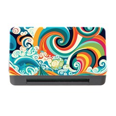 Wave Waves Ocean Sea Abstract Whimsical Memory Card Reader With Cf