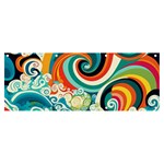 Wave Waves Ocean Sea Abstract Whimsical Banner and Sign 8  x 3  Front