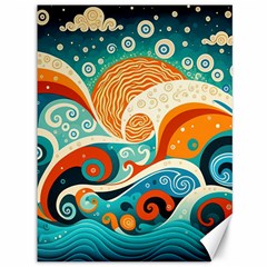 Waves Ocean Sea Abstract Whimsical (3) Canvas 36  X 48  by Jancukart