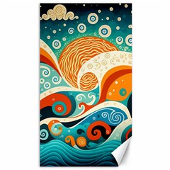 Waves Ocean Sea Abstract Whimsical (3) Canvas 40  X 72  by Jancukart