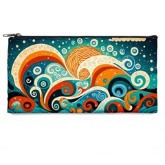 Waves Ocean Sea Abstract Whimsical (3) Pencil Case