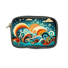 Waves Ocean Sea Abstract Whimsical (3) Coin Purse by Jancukart