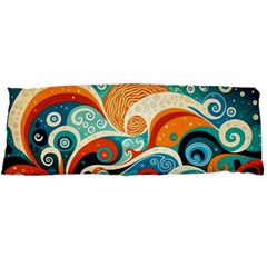 Waves Ocean Sea Abstract Whimsical (3) Body Pillow Case Dakimakura (two Sides)