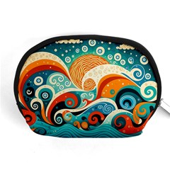 Waves Ocean Sea Abstract Whimsical (3) Accessory Pouch (medium)