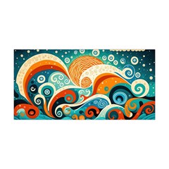 Waves Ocean Sea Abstract Whimsical (3) Yoga Headband by Jancukart