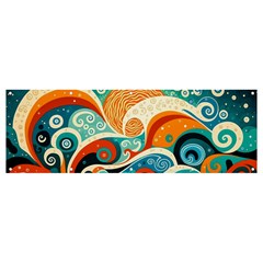 Waves Ocean Sea Abstract Whimsical (3) Banner And Sign 12  X 4  by Jancukart