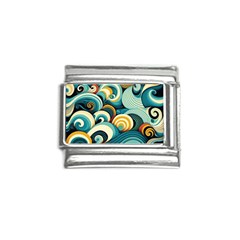 Waves Ocean Sea Abstract Whimsical (1) Italian Charm (9mm)