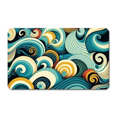 Waves Ocean Sea Abstract Whimsical (1) Magnet (rectangular) by Jancukart