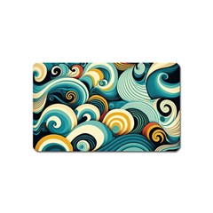 Waves Ocean Sea Abstract Whimsical (1) Magnet (name Card) by Jancukart