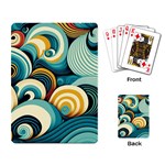 Waves Ocean Sea Abstract Whimsical (1) Playing Cards Single Design (Rectangle) Back