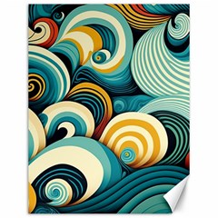 Waves Ocean Sea Abstract Whimsical (1) Canvas 12  X 16 